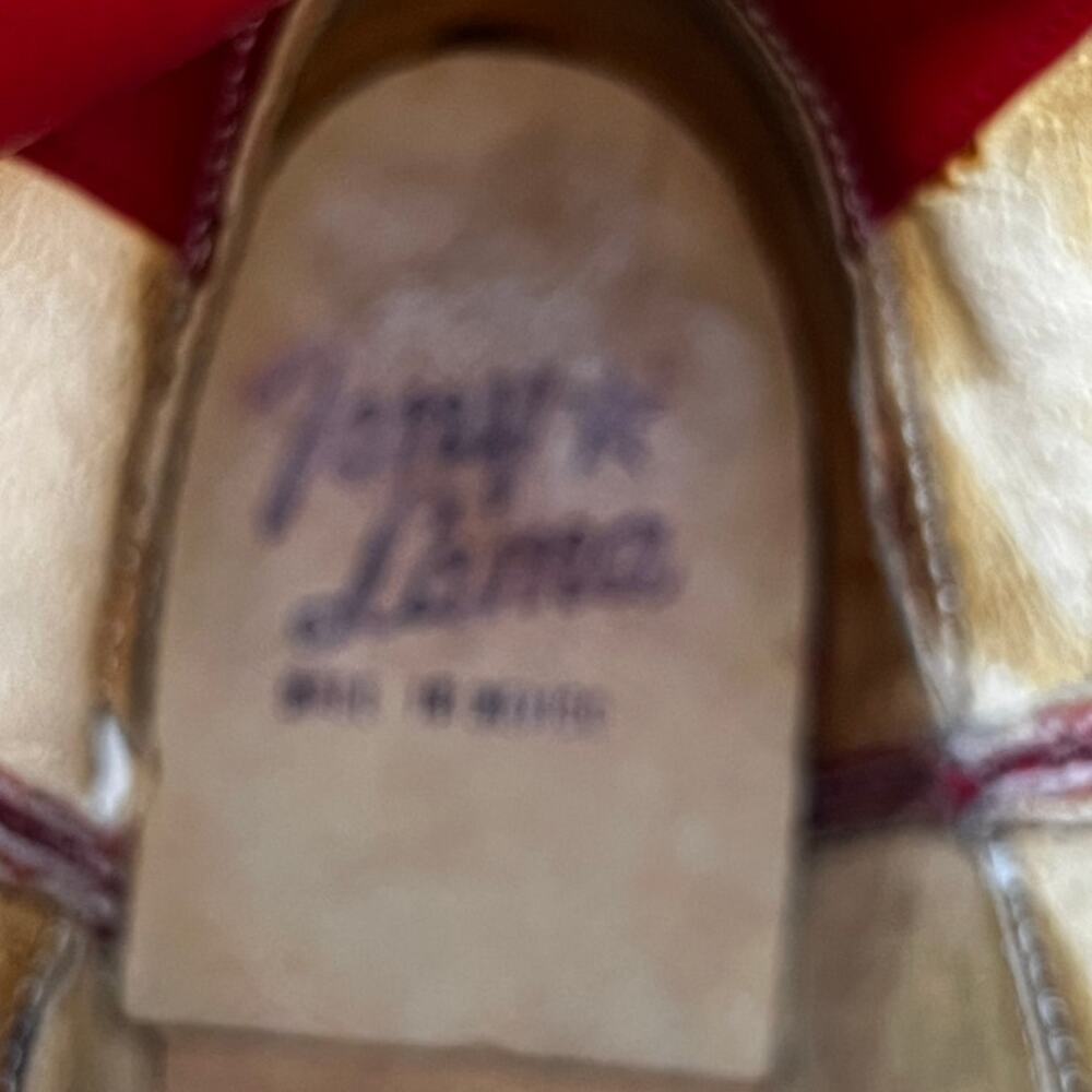 Vintage Tony Lama Women’s Red Leather Roper Cowgirl Boots Size US 6 - Picture 11 of 11